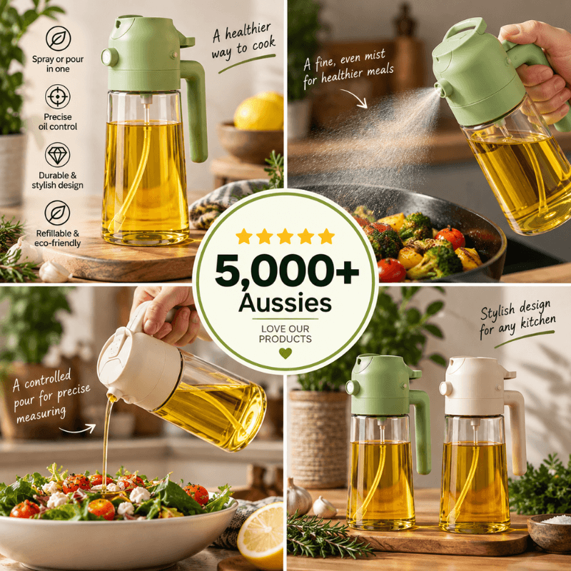 PrepMaster™ Oil Dispenser & Spray Bottle