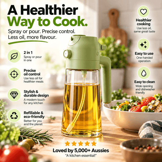 PrepMaster™ Oil Dispenser & Spray Bottle