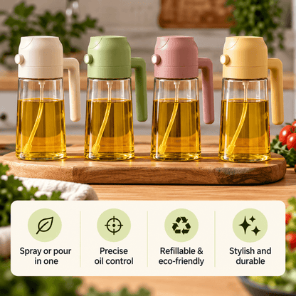 PrepMaster™ Oil Dispenser & Spray Bottle
