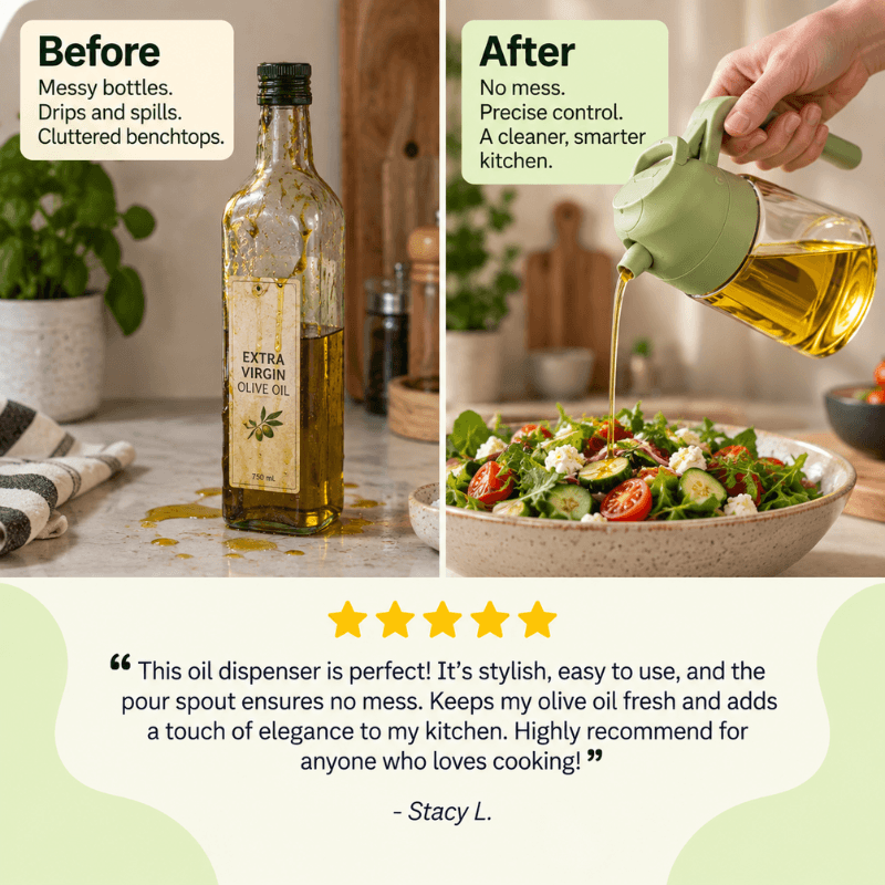 PrepMaster™ Oil Dispenser & Spray Bottle